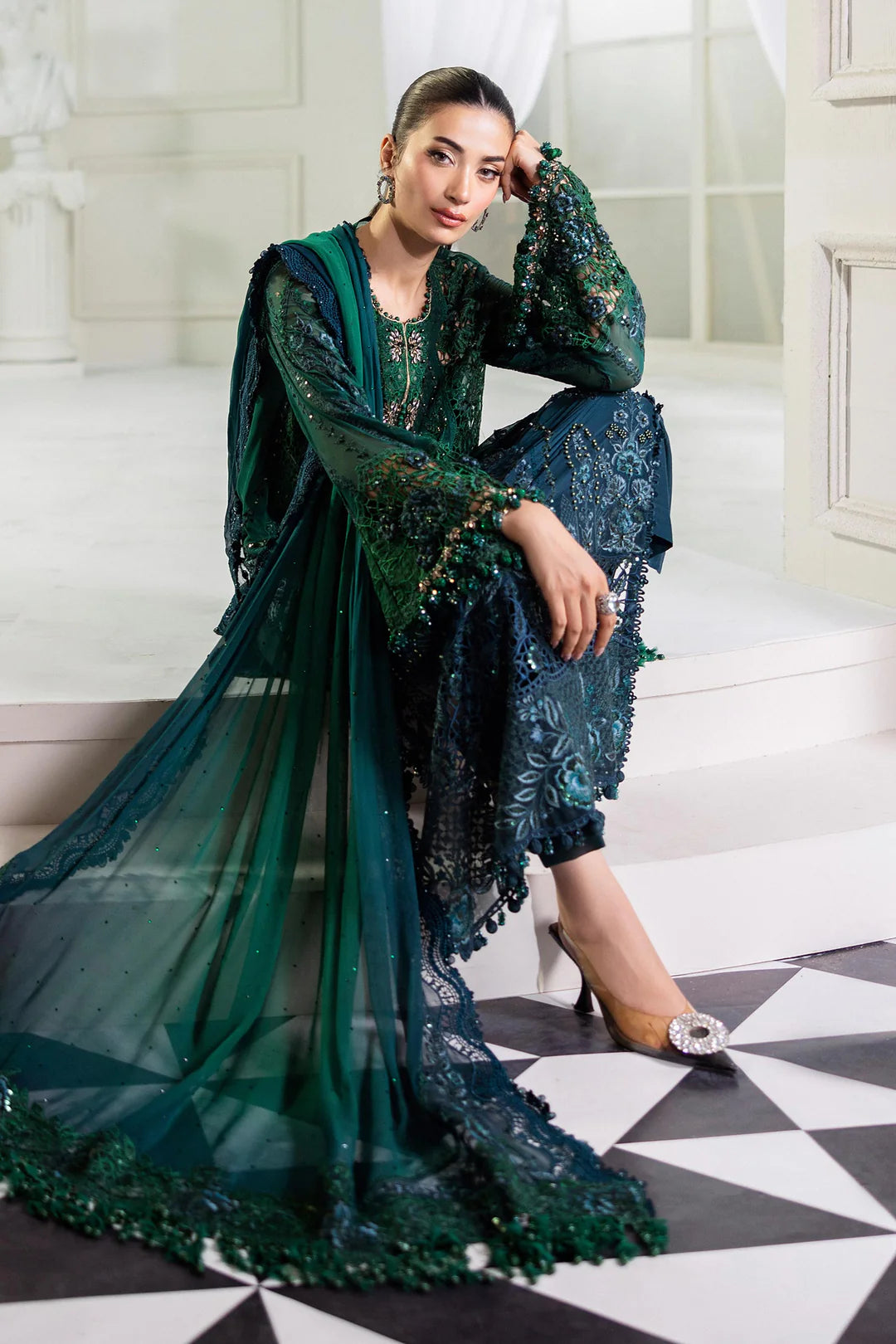 Maria.B - EMBROIDERED CHIFFON    MPC-25