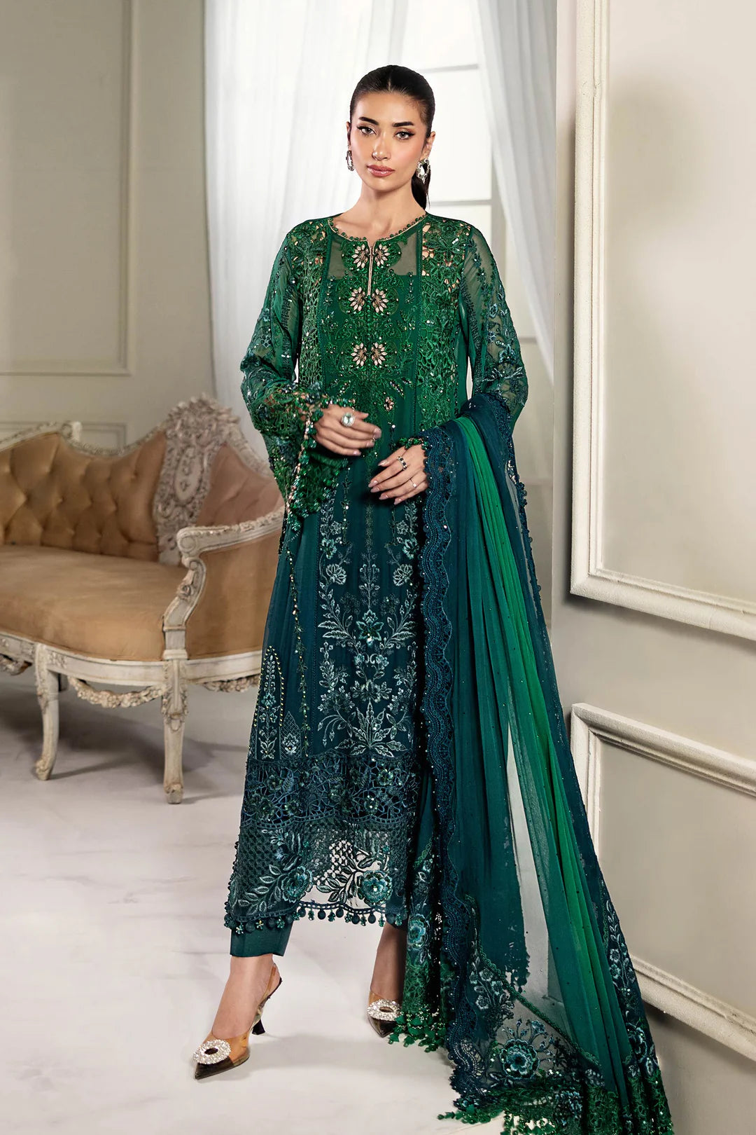 Maria.B - EMBROIDERED CHIFFON    MPC-25