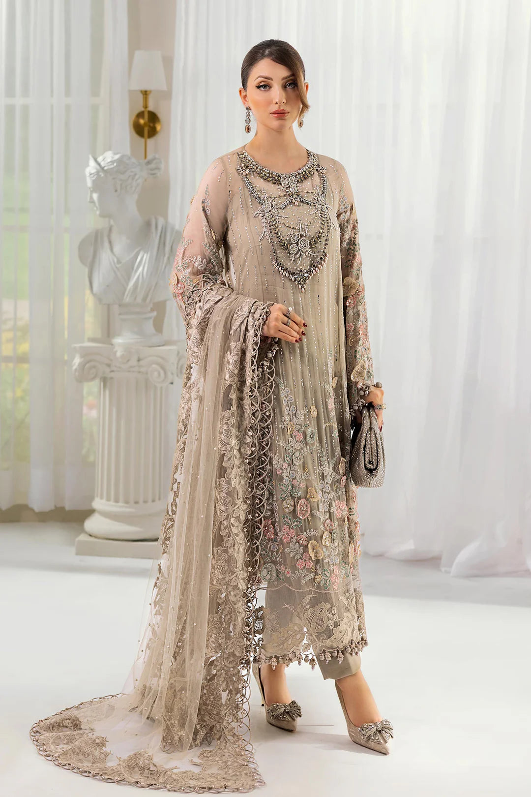 Maria.B - EMBROIDERED CHIFFON