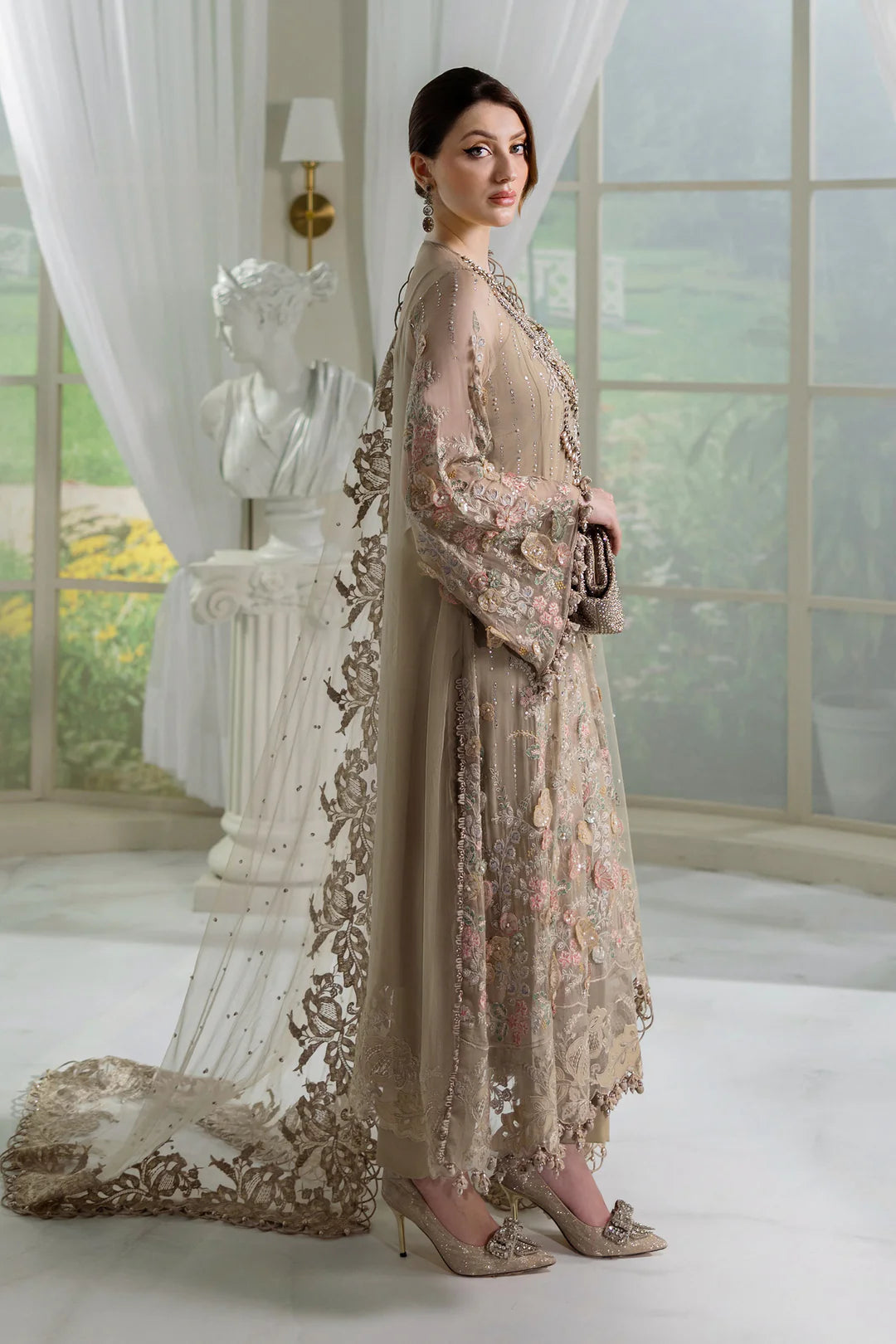 Maria.B - EMBROIDERED CHIFFON