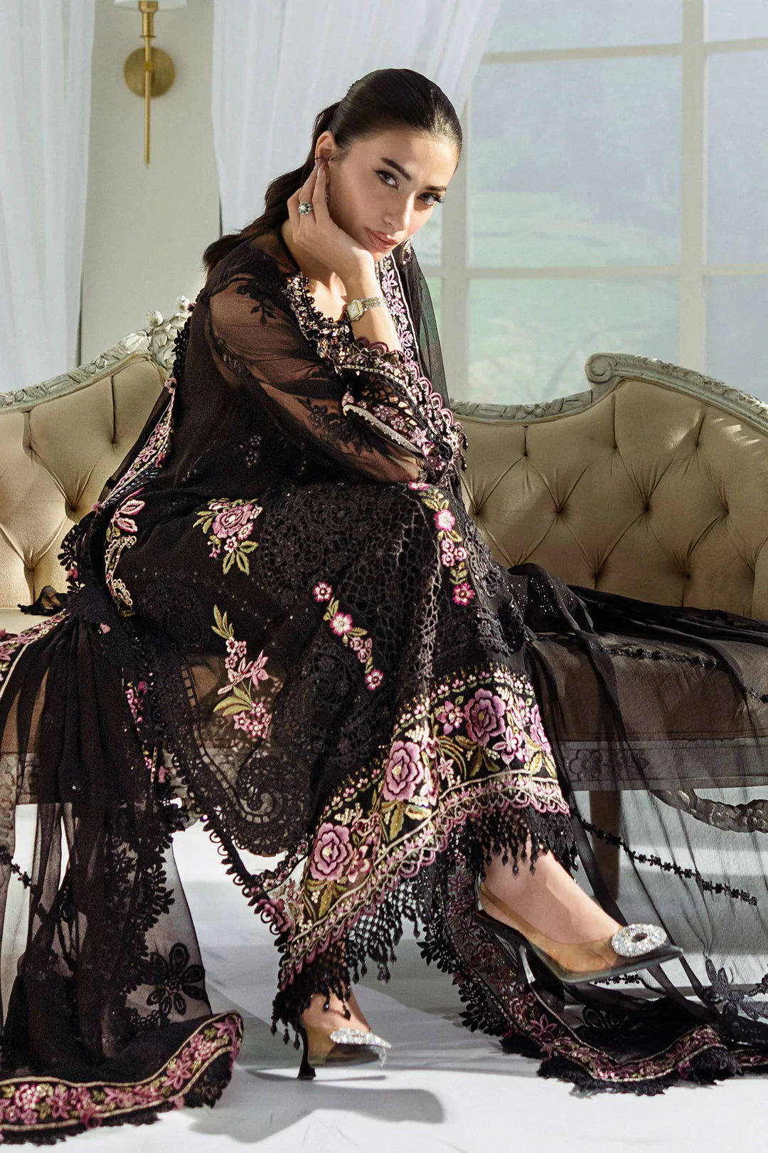 Maria.B - EMBROIDERED CHIFFON    MPC-25