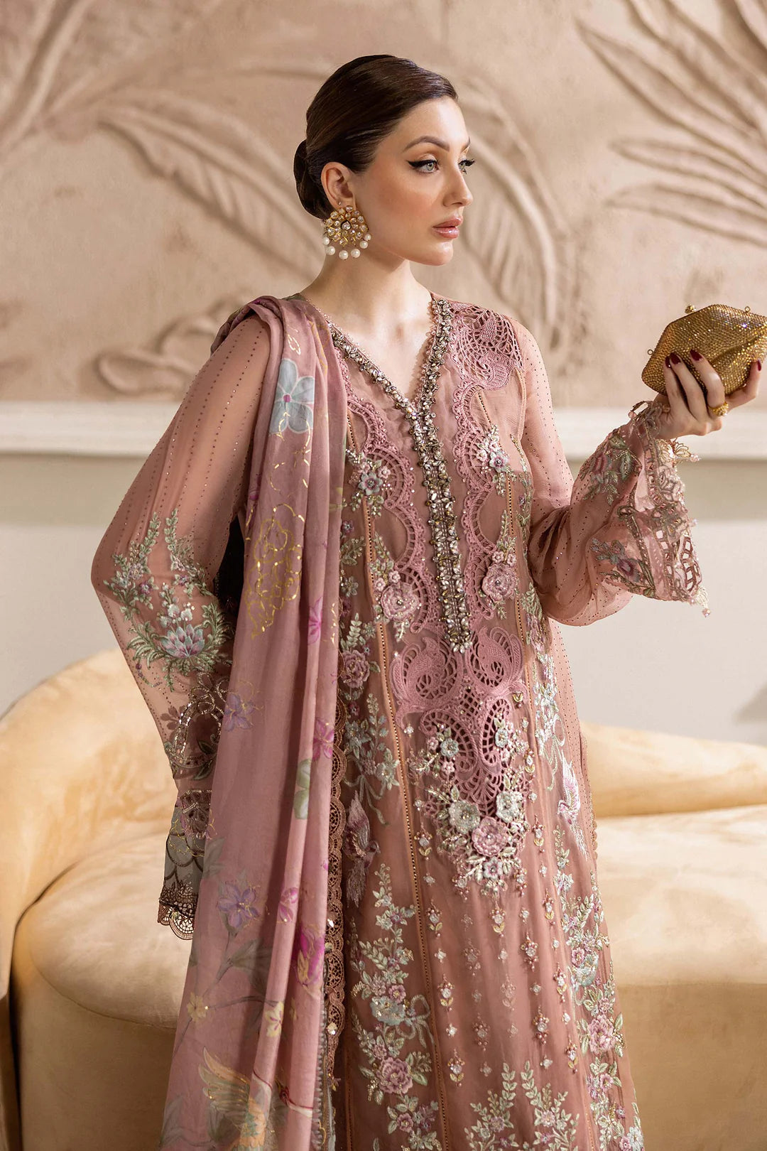 Maria.B - EMBROIDERED CHIFFON