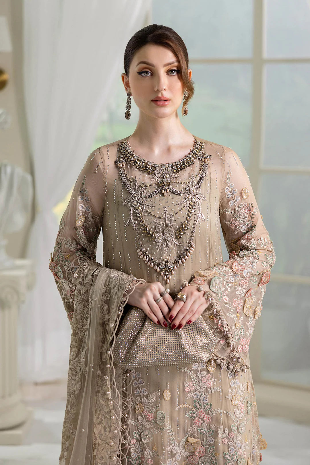 Maria.B - EMBROIDERED CHIFFON