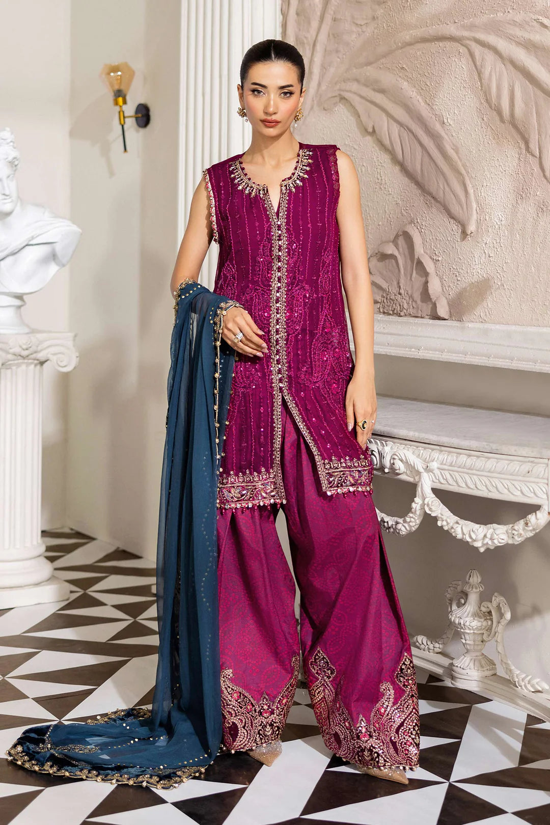 Maria.B -  EMBROIDERED CHIFFON