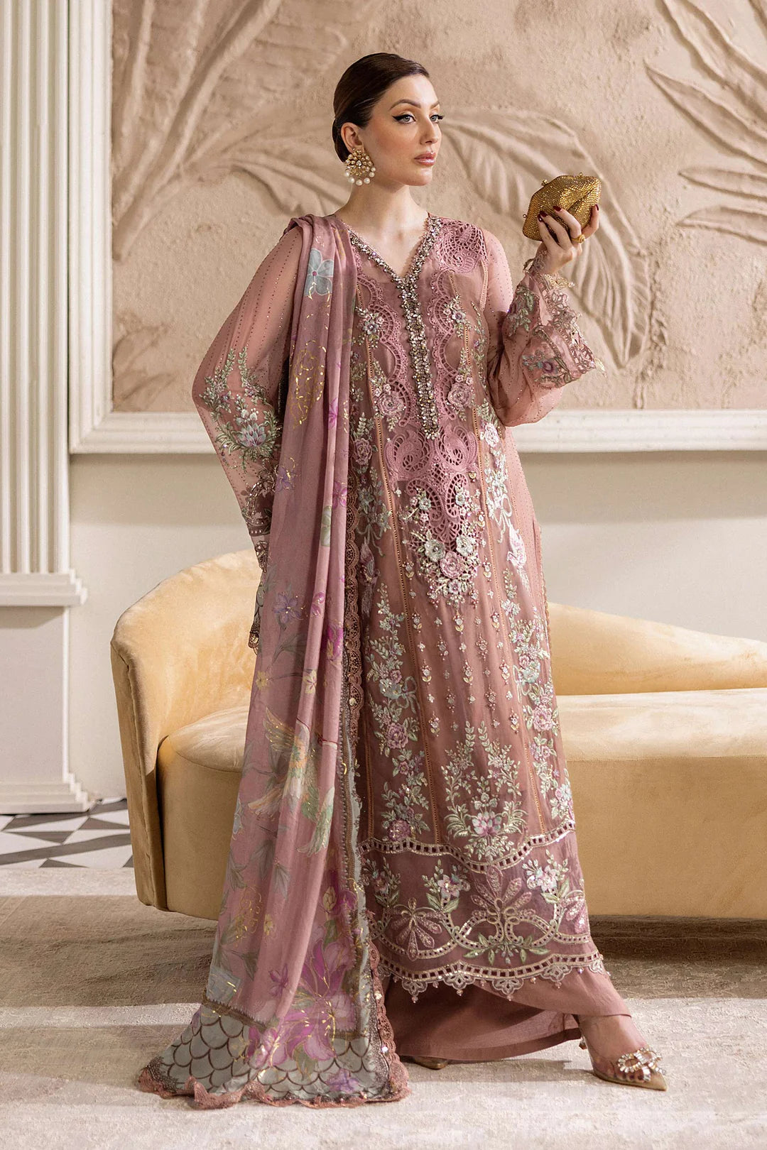 Maria.B - EMBROIDERED CHIFFON