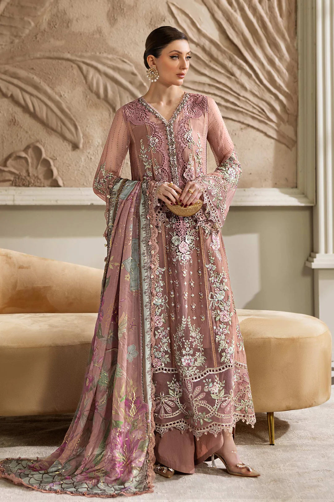 Maria.B - EMBROIDERED CHIFFON