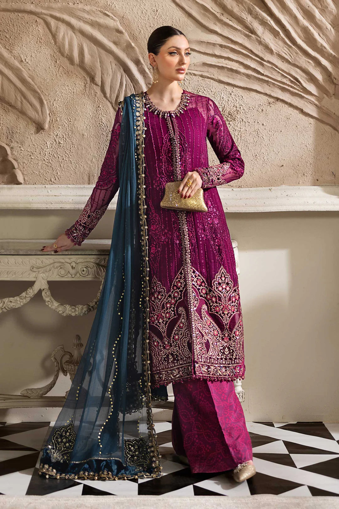 Maria.B -  EMBROIDERED CHIFFON