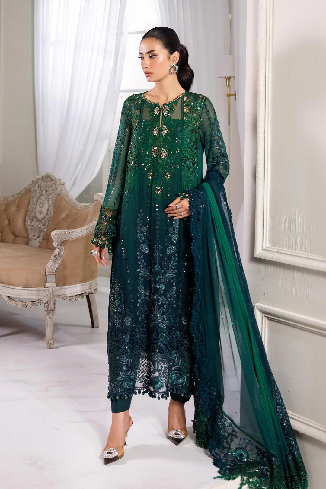 Maria.B - EMBROIDERED CHIFFON    MPC-25