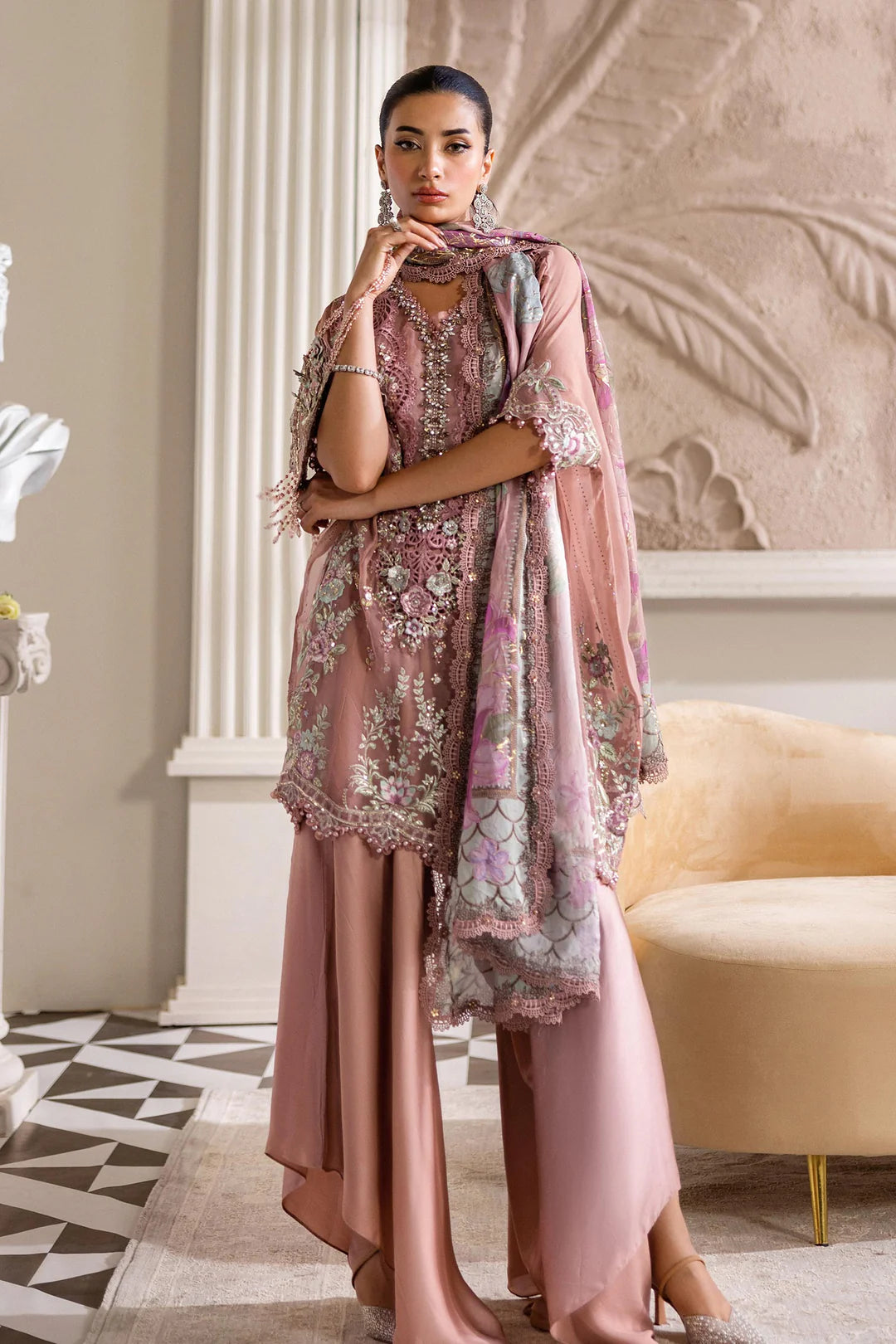 Maria.B - EMBROIDERED CHIFFON
