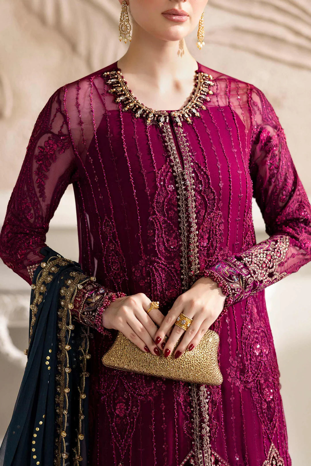 Maria.B -  EMBROIDERED CHIFFON
