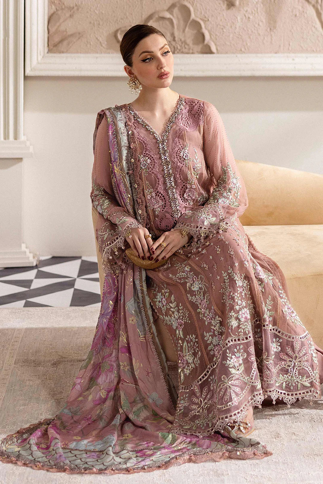 Maria.B - EMBROIDERED CHIFFON