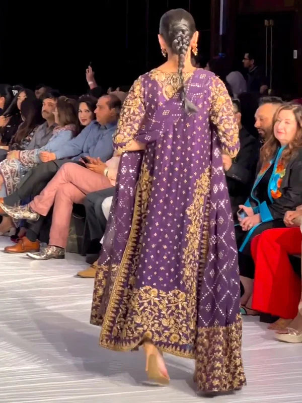 HARIS SHAKEEL - VOILET SILK